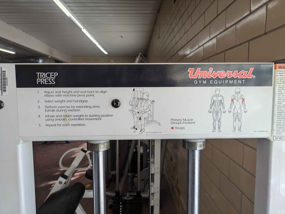 Universal Selectorized Tricep Pushdown (1075) - Image 2